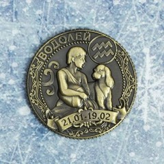 Монета знак зодиака «Водолей» символ года - Фото 2