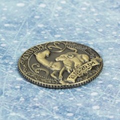 Монета знак зодиака «Овен» символ года - Фото 3