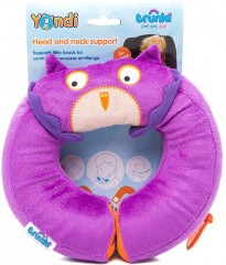 Детский подголовник Yondi - сова, фиолетовый - Фото 6