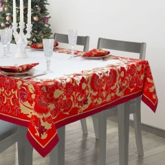 Столовый комплект «Сказочные узоры» (скатерть 220х150, салфетки 40х40, 12 шт.) - Фото 1