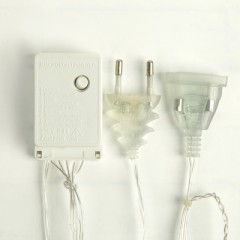 Гирлянда «Бахрома» Ш:2,4 м, В:0,7 м, Н.С. «ШАРИКИ», LED-126-220V, БЕЛЫЙ - Фото 4