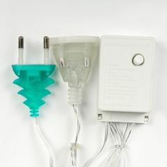 Гирлянда «Бахрома» Ш:2,4 м, В:0,9 м, Н.С. «ОЛЕНЬ», LED-138-220V,контр. 8 р, БЕЛЫЙ - Фото 4