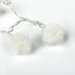 Гирлянда «Занавес» - ЕЖИКИ, УМС вилка, Ш:2 м, В:1,5 м, Н.С. LED-360-220V, 8 р, ТЕПЛО-БЕЛЫЙ - Фото 1