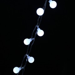 Гирлянда «Занавес» - ШАРИКИ, Ш:2 м, В:1,5 м, УМС вилка, Н.С. LED-360-220V, контр. 8 р, БЕЛЫЙ - Фото 1