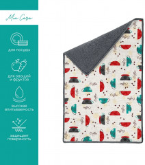 Коврик для сушки посуды «Morning coffee» - Фото 2