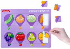 Пазл для детей обучающий планшетный  «Овощи и фрукты» - Фото 9
