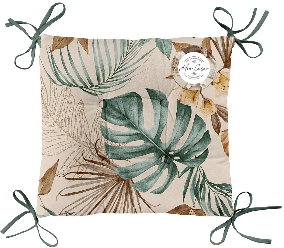 Комплект подушек на стул с тафтингом «Tropical palm» | Tropical palm | Mia Cara | Фото 1