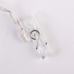 Гирлянда «Метраж» 5 м с насад. - Прищепки, Н.С. LED-20-220V, контр 8р, БЕЛЫЙ - Фото 2