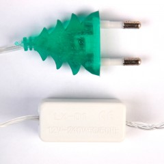Гирлянда «Метраж» 5 м с насад. - Прищепки, Н.С. LED-20-220V, моргает, МУЛЬТИ - Фото 3