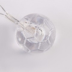 Гирлянда «Метраж» 5 м с насад. - Футбольный мяч, Н.С. LED-20-220V, контр 8р, ТЕПЛО-БЕЛЫЙ - Фото 2