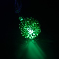 Гирлянда «Метраж» 5 м с насад. - Шарик Проволока, 2,5 см Н.С. LED-20-220V, контр 8р, МУЛЬТИ - Фото 1