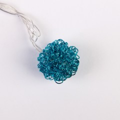 Гирлянда «Метраж» 5 м с насад. - Шарик Проволока, 2,5 см Н.С. LED-20-220V, контр 8р, МУЛЬТИ - Фото 2