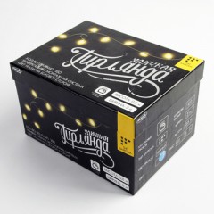 Гирлянда «Бахрома» ул. УМС, Ш:3м, В:0,6 м, Н.Б.«Каучук» LED-160-220V, вилка в компл. СИНИЙ - Фото 4