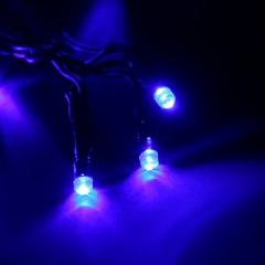 Гирлянда «Бахрома» улич. УМС, Ш:3м, В:0,9 м, Н.Т. 3W LED-232-220V, БЕЗ контр. СИНИЙ - Фото 1