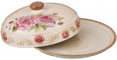 Блюдо для блинов с крышкой «Розарий» (23 см) - Фото 2