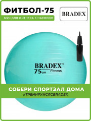 Мяч для фитнеса «Фитбол-75» с насосом - Фото 3