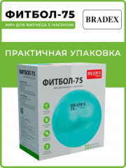 Мяч для фитнеса «Фитбол-75» с насосом - Фото 8