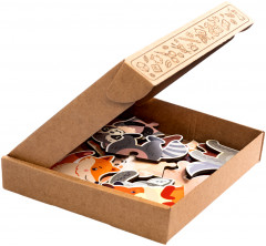 Пазлы для детей двойные деревянные «Кто живет в лесу» - Фото 2