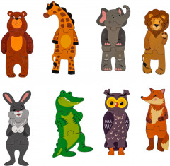 Пазлы для детей тройные, деревянные «Веселый зоопарк» - Фото 3