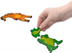 Пазлы для детей тройные, деревянные «Веселый зоопарк» - Фото 7