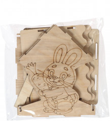 Кормушка для птиц «Заяц с морковкой» - Фото 1