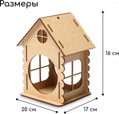Кормушка-конструктор для птиц «Изба бревенчатая» - Фото 6