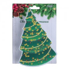 Световая картинка на прищепке «Елочка» (батарейки в комплекте), 1 LED, RGB - Фото 1