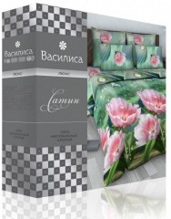 Комплект постельного белья «Вдохновение» (рис. 665, 1,5-спальный, сатин, 2 наволочки 70х70) - Фото 1