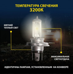 Лампа автомобильная Н4 12V 60/55W P43t - Фото 5