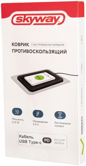Коврик панели с беспроводной зарядкой C2/PD USB Type-C