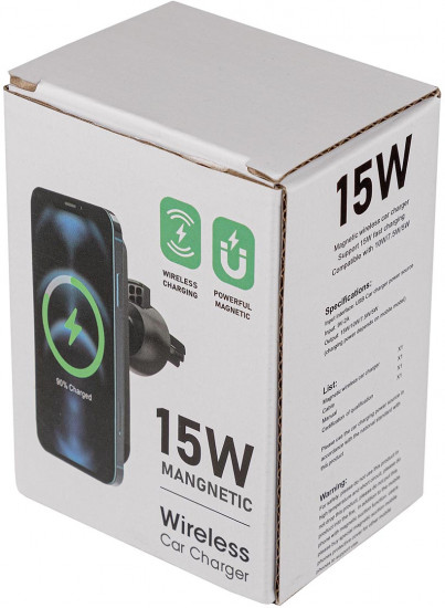 Держатель телефона с беспроводной зарядкой X15 USB-A/QC3.0
