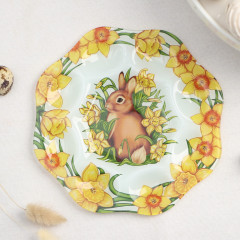 Подставка для яиц «Кролик в цветах» - Фото 2