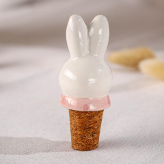 Пробка для бутылки «Зайка с бантиком» - Фото 5