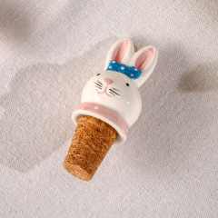 Пробка для бутылки «Зайка с бантиком» - Фото 6