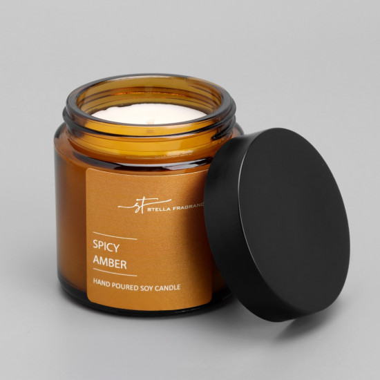 Свеча ароматическая в банке «ST Spicy Amber»