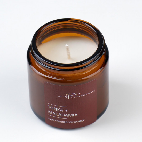 Свеча ароматическая в банке «Tonka macadamia»