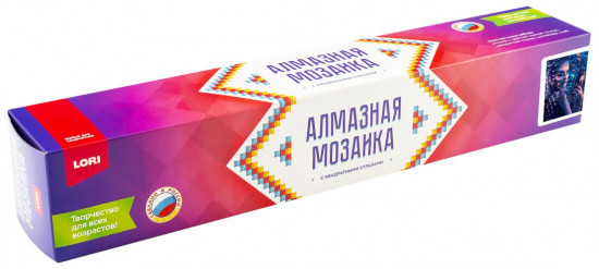 Мозаика алмазная «Девушка в неоне»