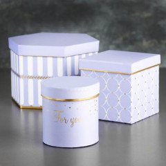 Набор коробок 3в1 «Лаванда» - Фото 1