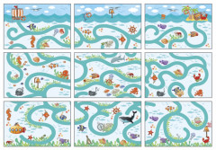 Пластиковое лото «Линии и контуры» - Фото 1