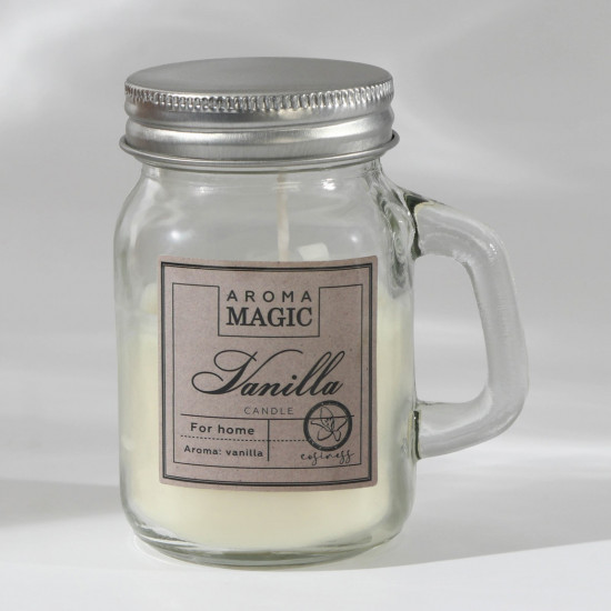Свеча в баночке с ручкой «Vanilla»