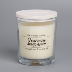 Свеча в стакане «Зеленый мандарин» - Фото 2