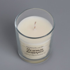 Свеча в стакане «Зеленый мандарин» - Фото 4