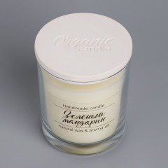 Свеча в стакане «Зеленый мандарин» - Фото 5