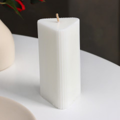 Свеча декоративная «Треугольник с гранями» - Фото 1