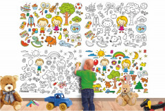 Фотообои «Раскраска конструктор» - Фото 1