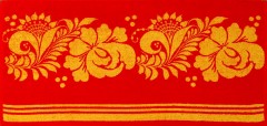 Комплект полотенец махровых пестротканых "Russo" (Cleanelly, 50х100 и 70х140, цвет красный) - Фото 2