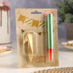 Набор «Свеча для торта с фонтаном. Цифра 1» - Фото 3