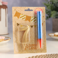 Набор «Свеча для торта с фонтаном. Цифра 7» - Фото 3