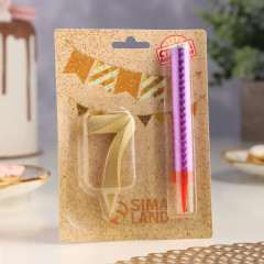 Набор «Свеча для торта с фонтаном. Цифра 7» - Фото 4