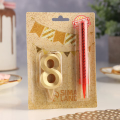 Набор «Свеча для торта с фонтаном. Цифра 8» - Фото 2